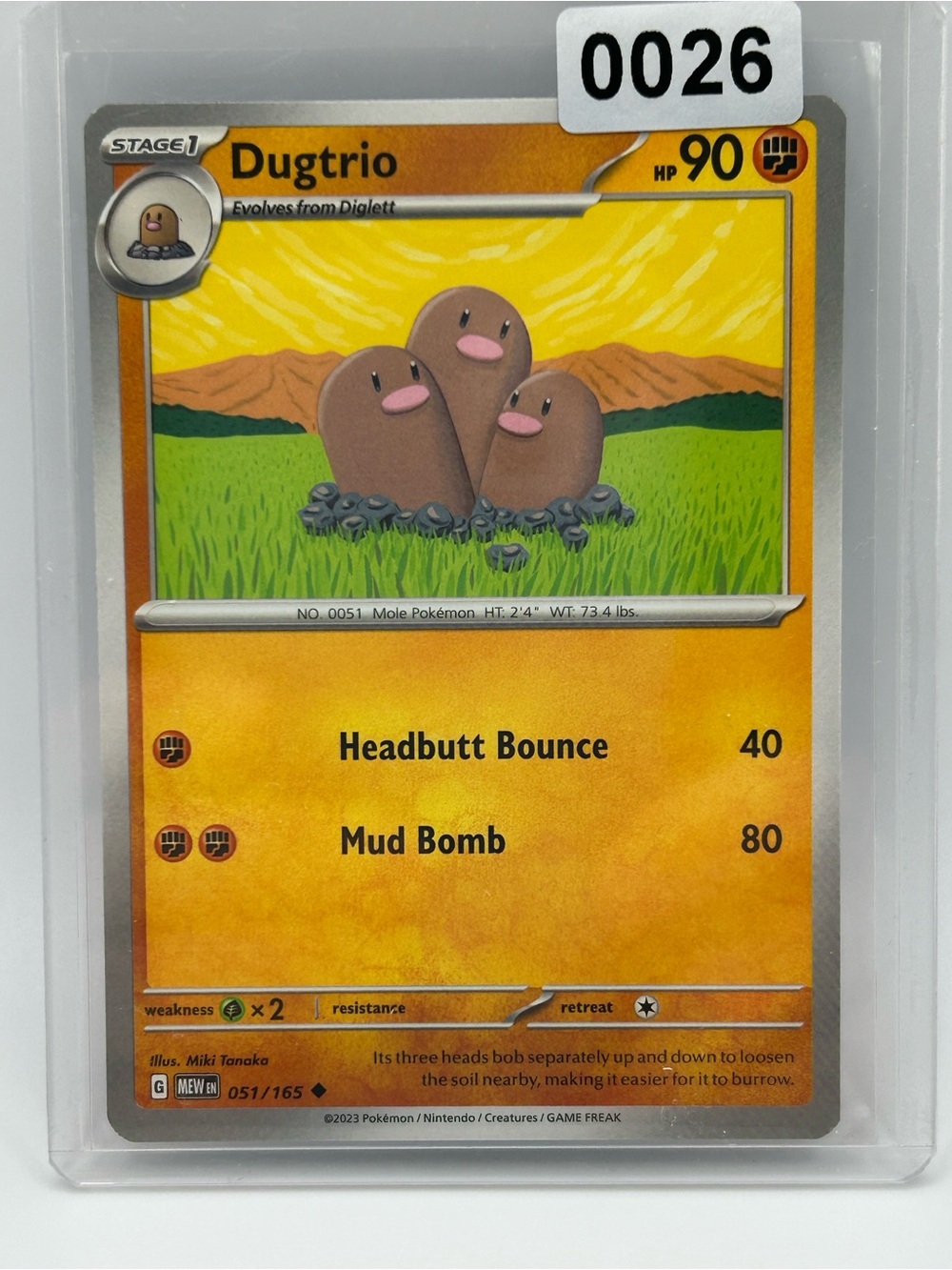 Pokémon Dugtrio Trading Card